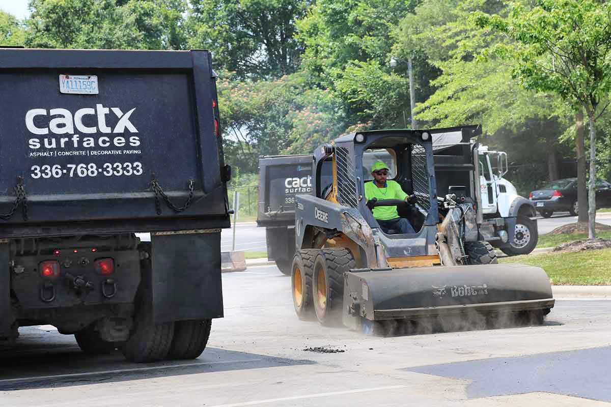 parking lot sweeping cleanup